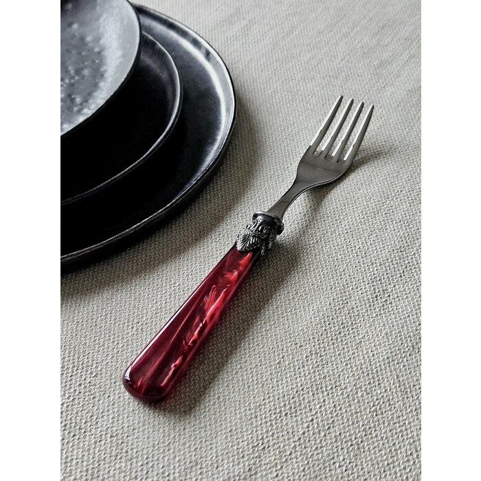 Fourchette, Rouge (nacré), Dîner