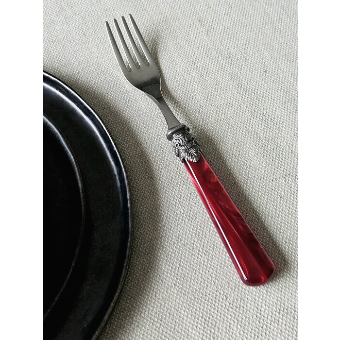 Fourchette, Rouge (nacré), Dîner