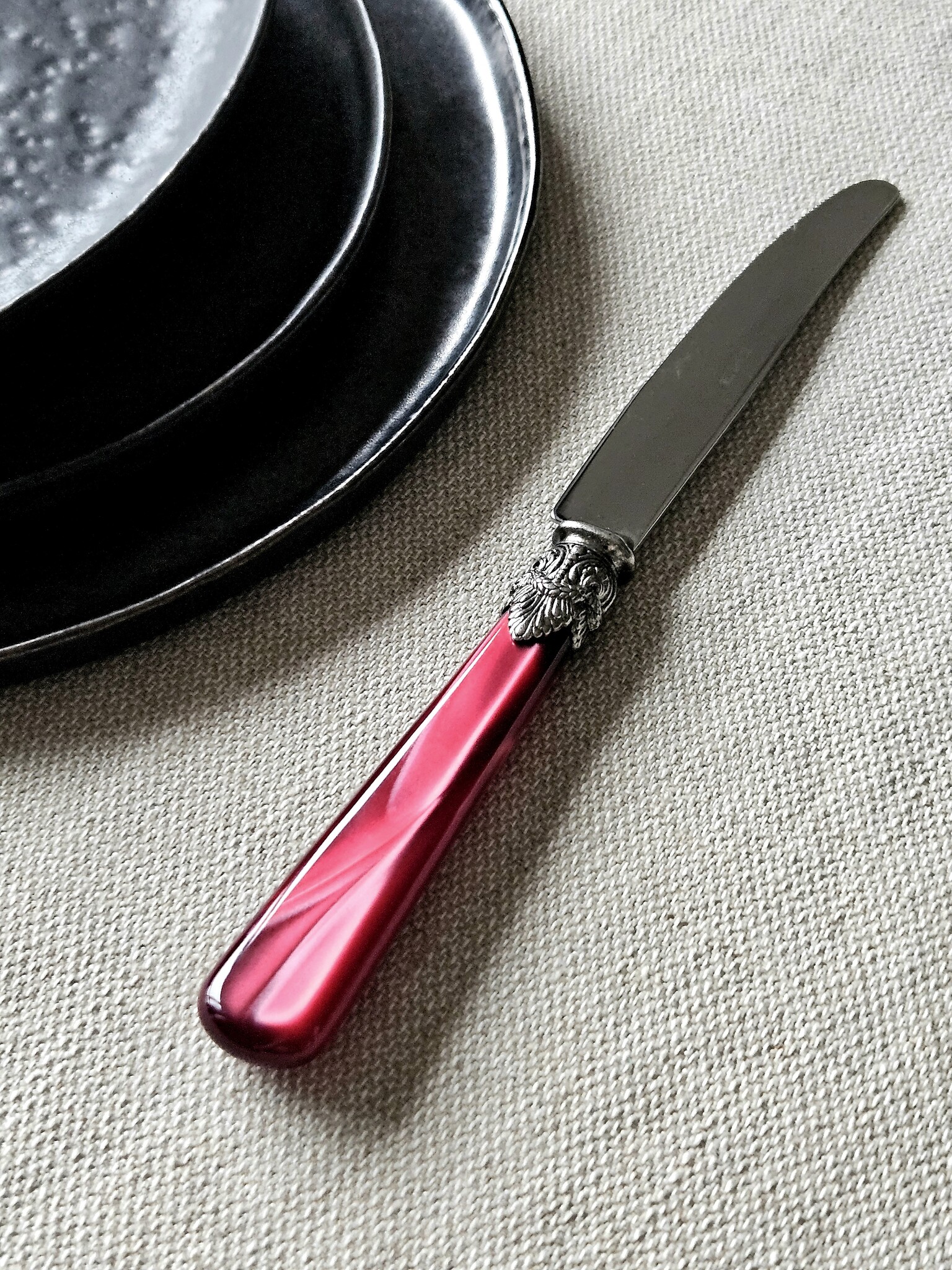 Mes, Rood (parelmoer), voor het diner, EME Napoleon