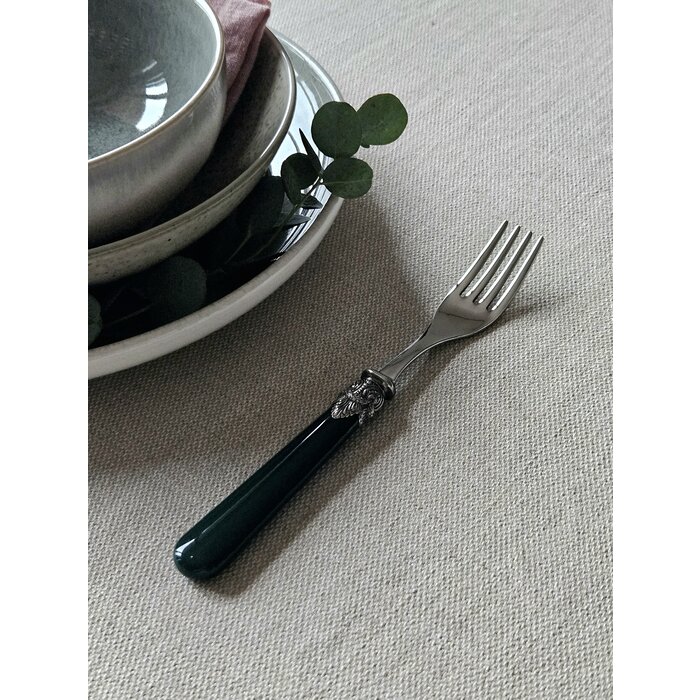 Fork, Green (matte), Dinner
