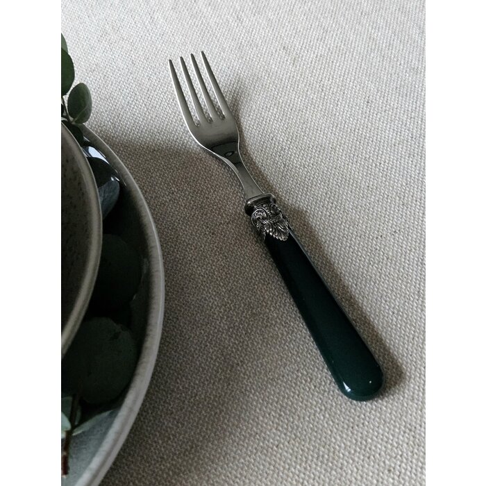 Fork, Green (matte), Dinner