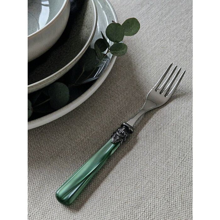 Fork, Green (mother-of-pearl), Dinner