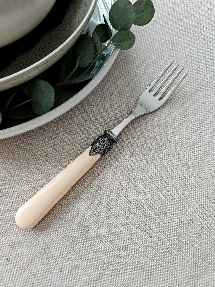 Tenedor, Marfil (liso), Cena