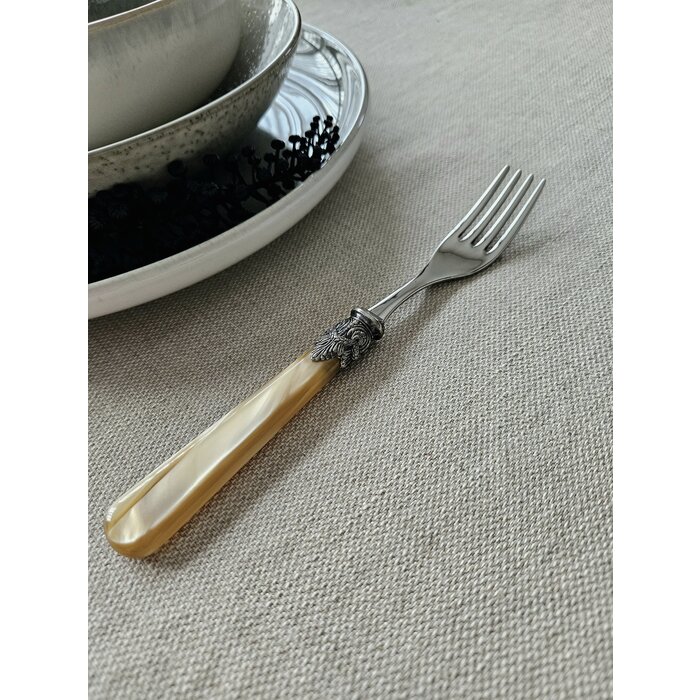 Tenedor, Miel Oro (nácar), Cena