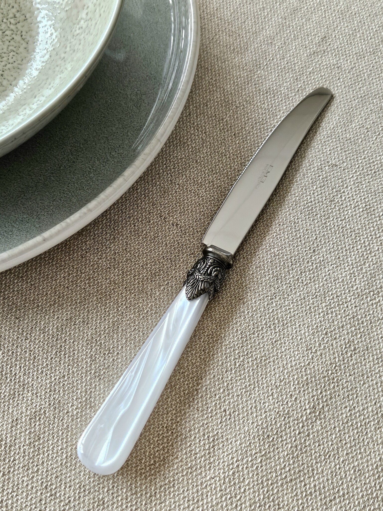 Couteau, Blanc (nacré), Dîner