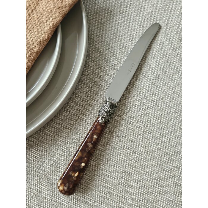 Couteau, Marron (motif tortue), Dîner