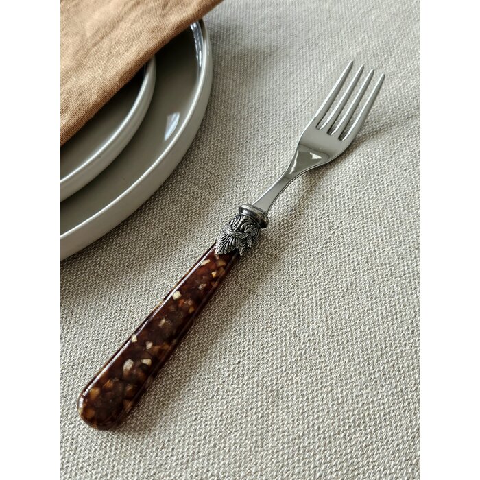 Fourchette, Marron (motif tortue), Dîner