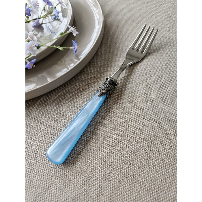 Gabel, Hellblau (perlmuttglanz), Abendessen