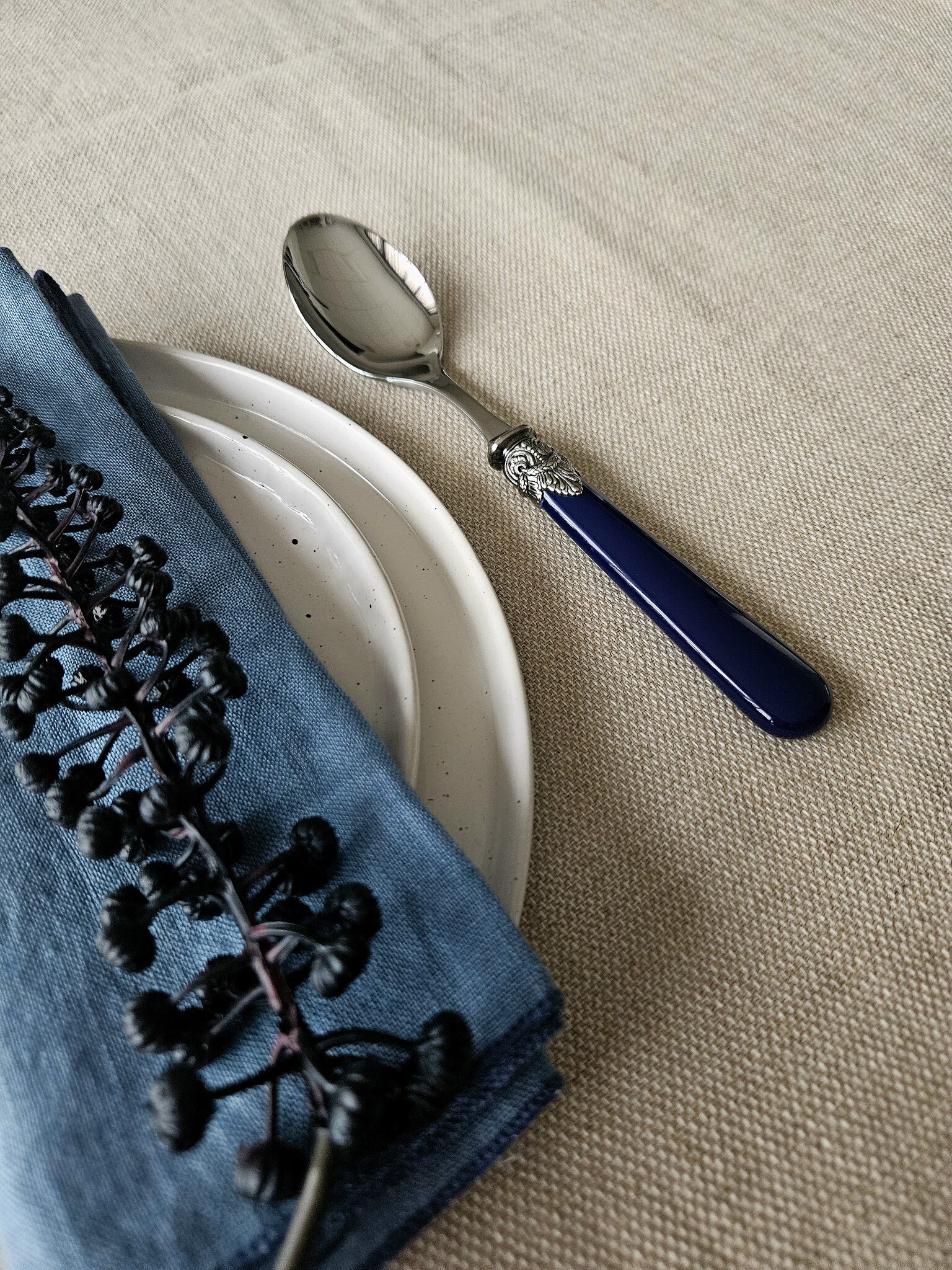 Spoon, Blue (matte), Dinner