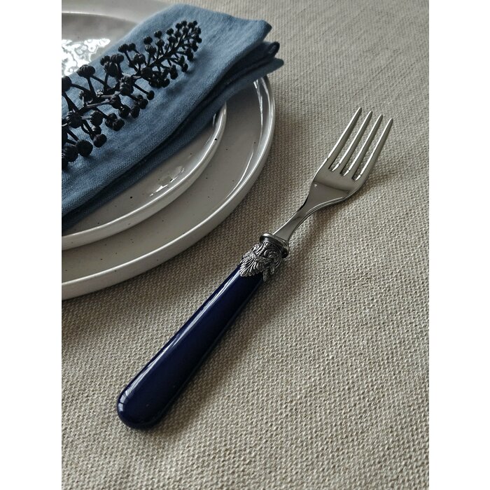 Gabel, Blau (einfarbig), Abendessen