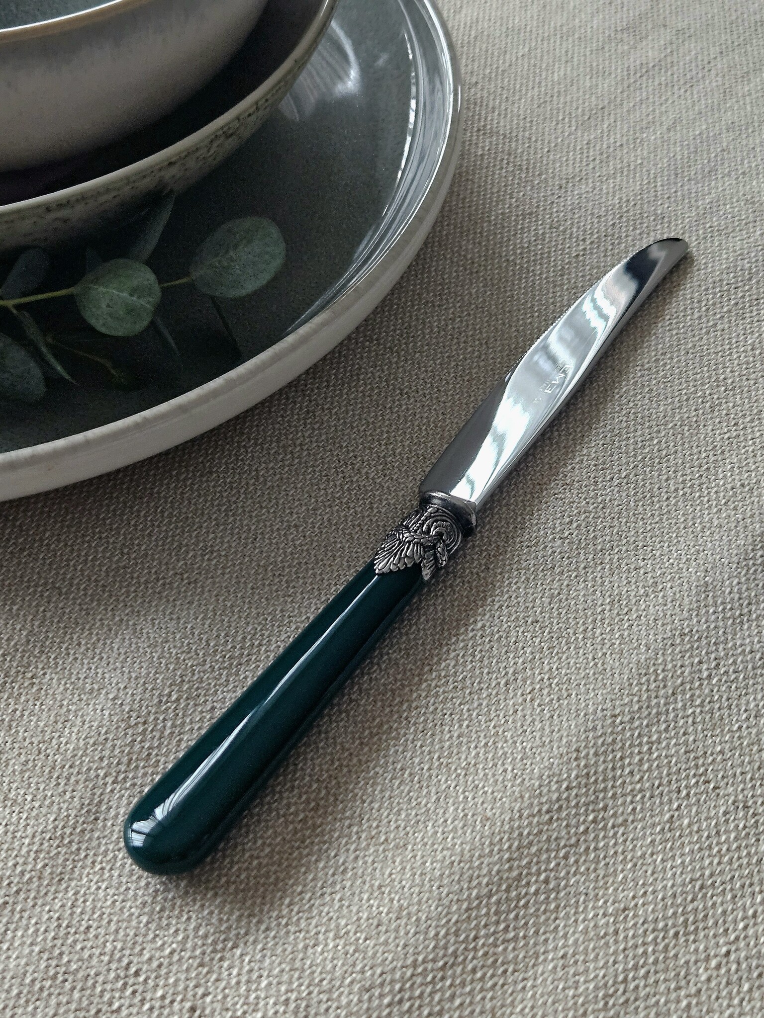 Messer, Grün (einfarbig), Abendessen