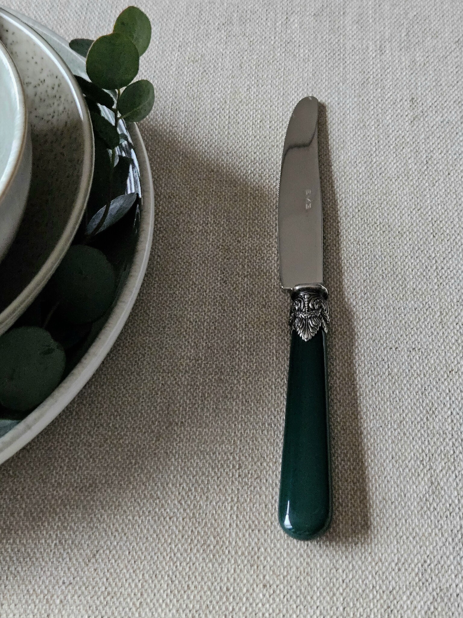 Knife, Green (matte), Dinner