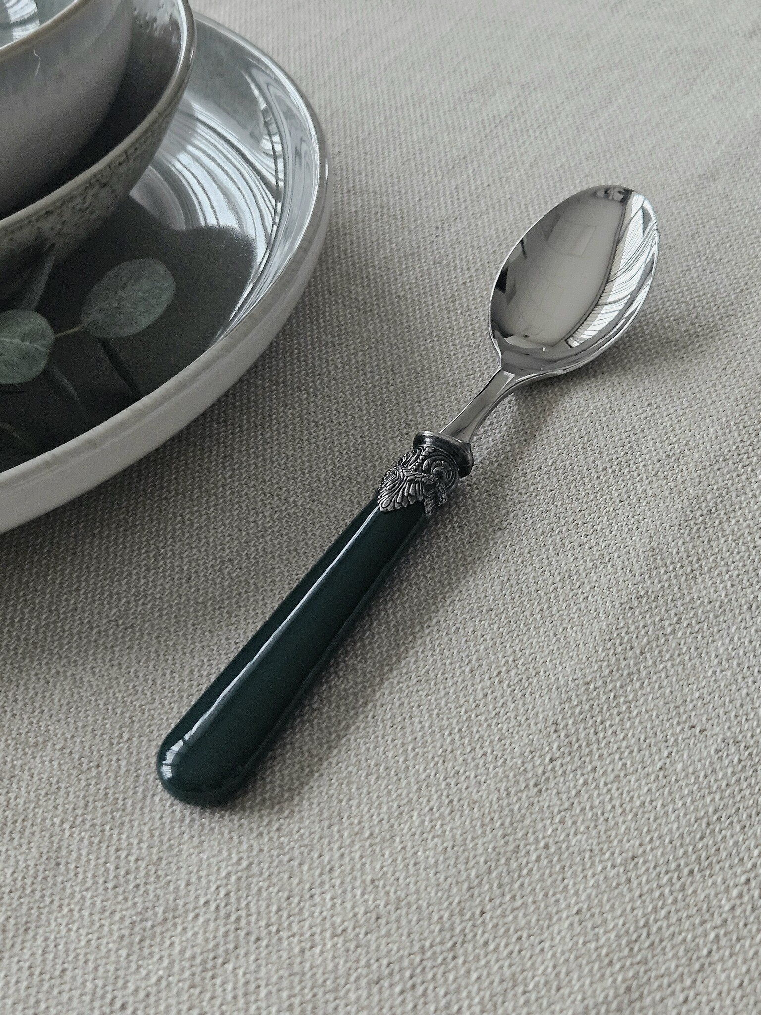 Cuillère, Vert (uni), Dîner