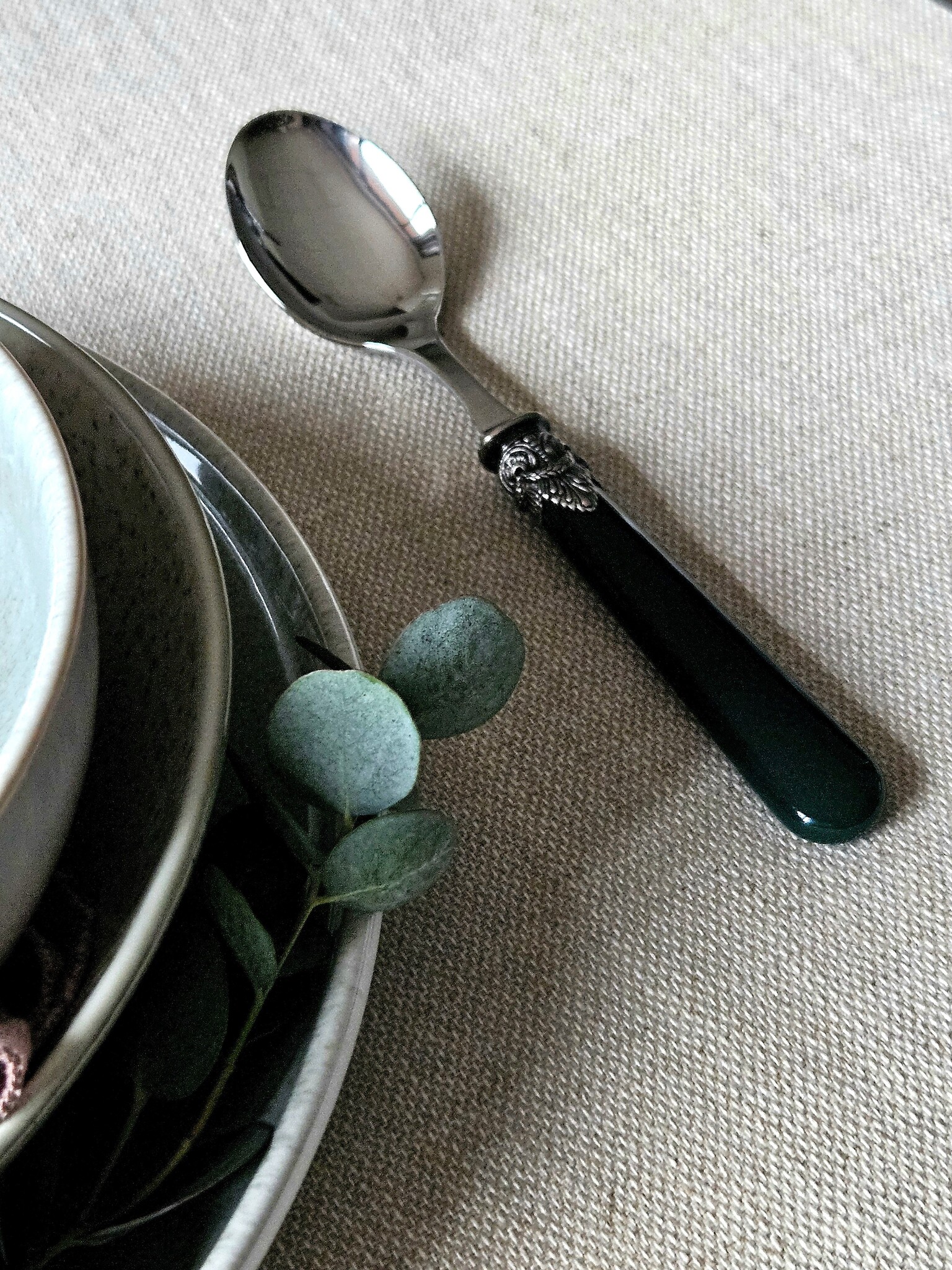 Cuillère, Vert (uni), Dîner