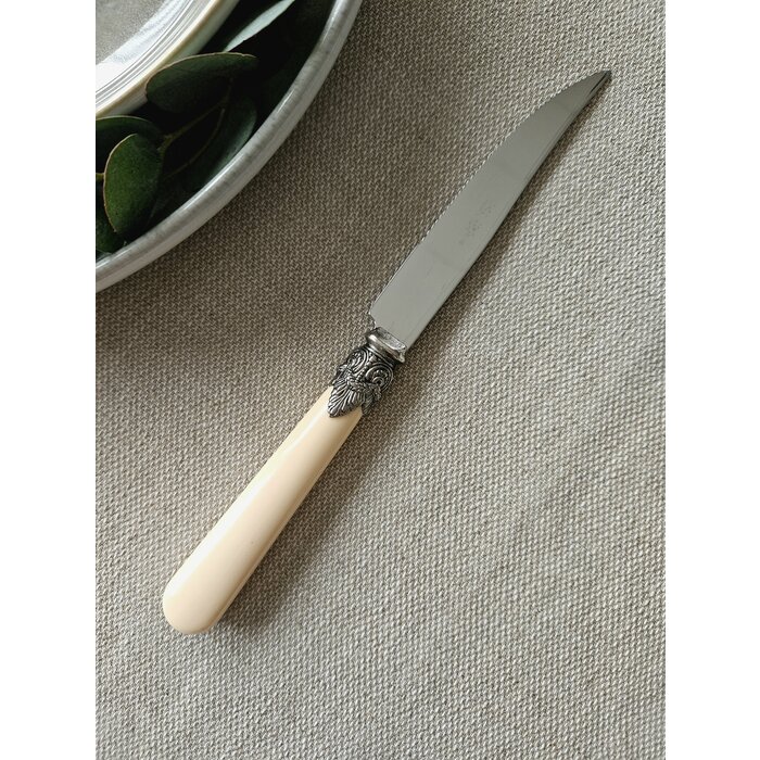 Steak Knife, Ivory (plain)
