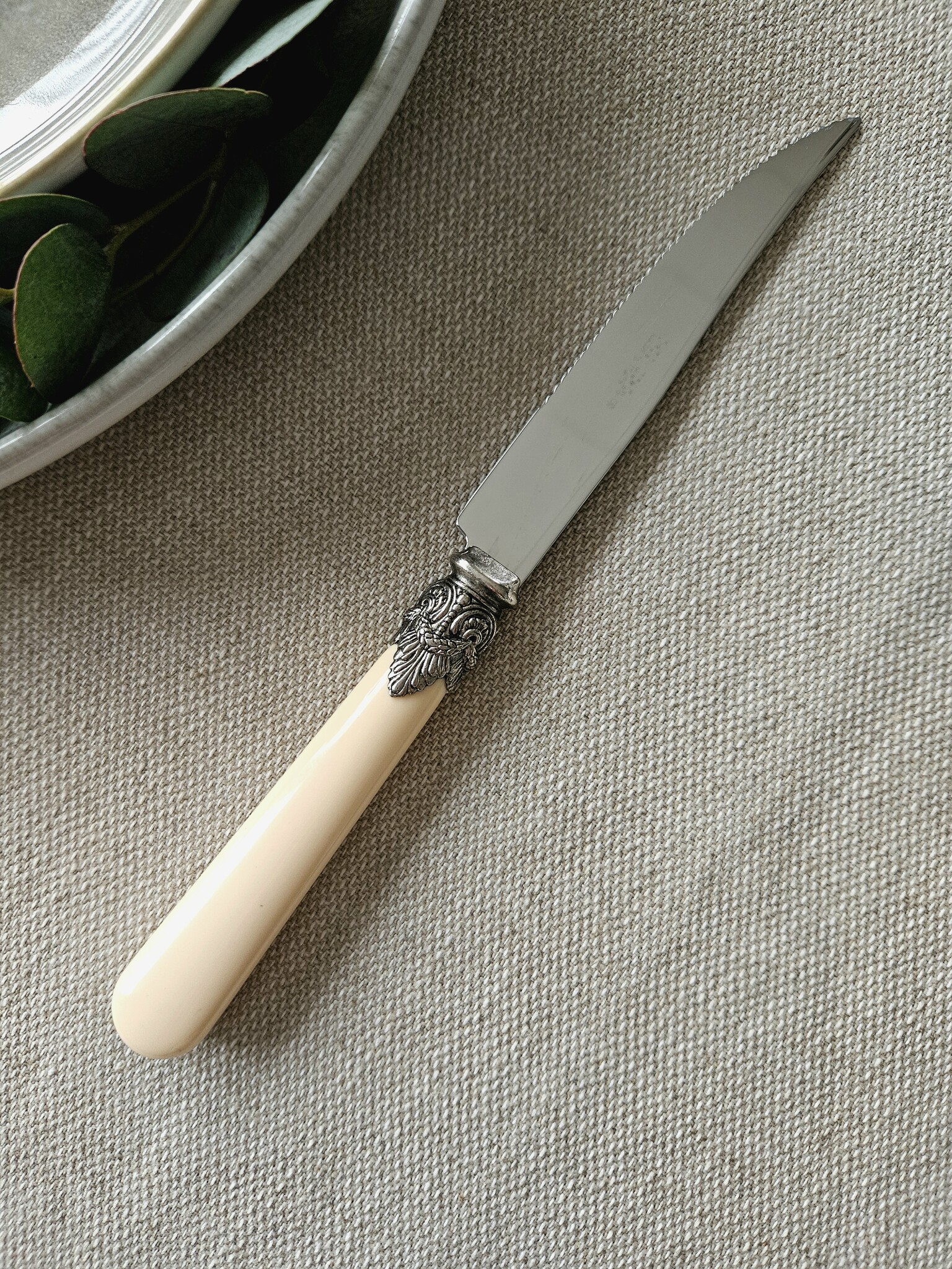 Cuchillo para Carne, Marfil (liso)