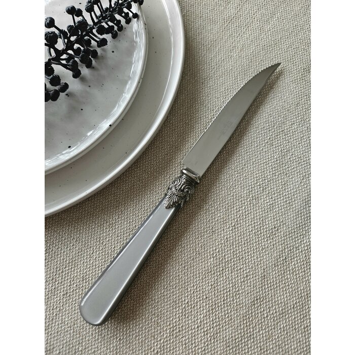 Steakmesser, Grau (perlmuttglanz)