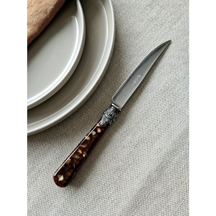 Couteau à Steak, Marron (motif tortue)