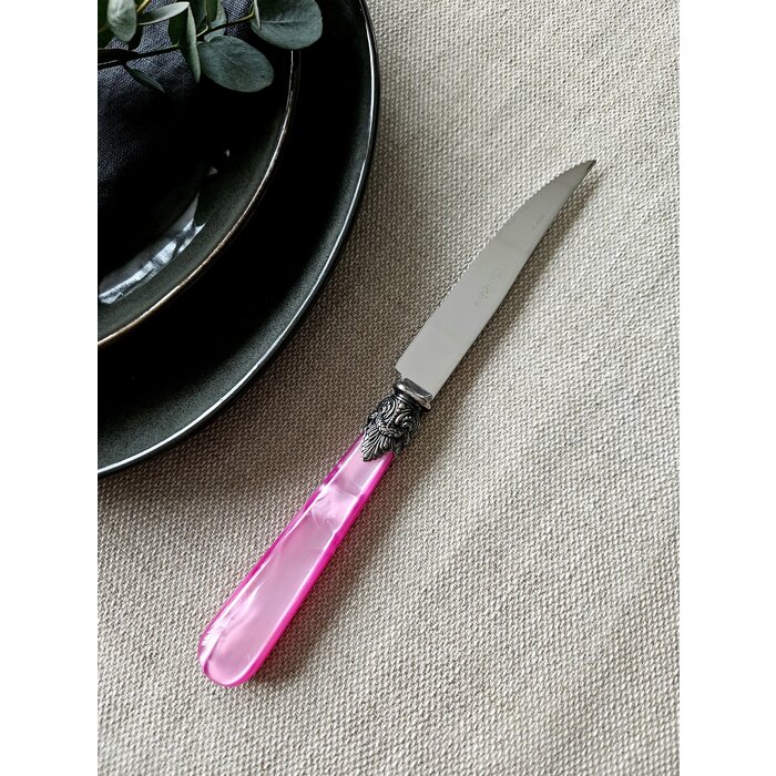 Couteau à Steak, Fuchsia (nacré)