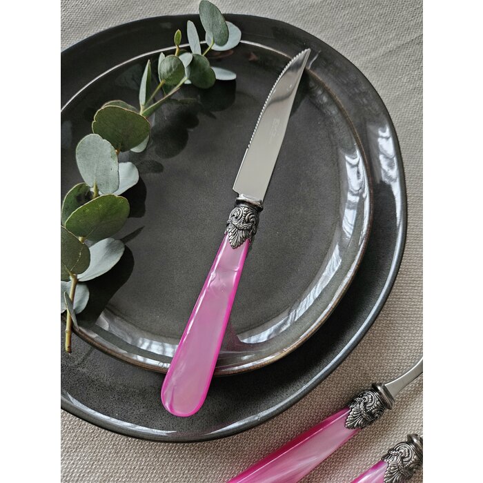Couteau à Steak, Fuchsia (nacré)