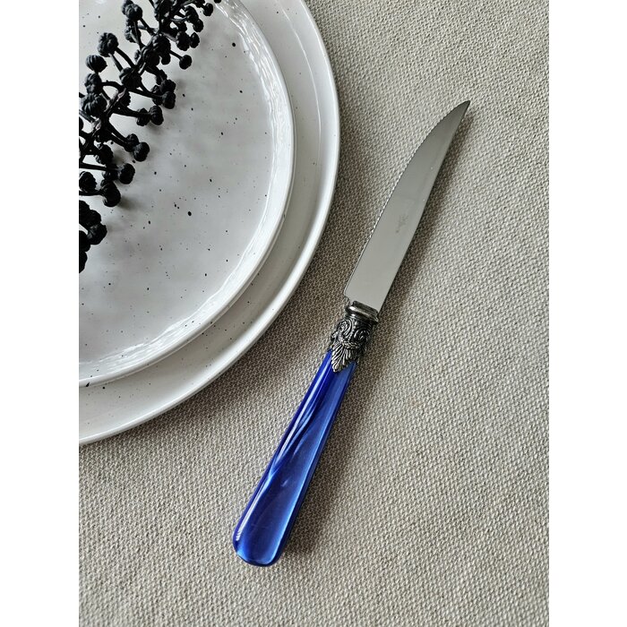 Steakmes, Blauw (parelmoerglans)