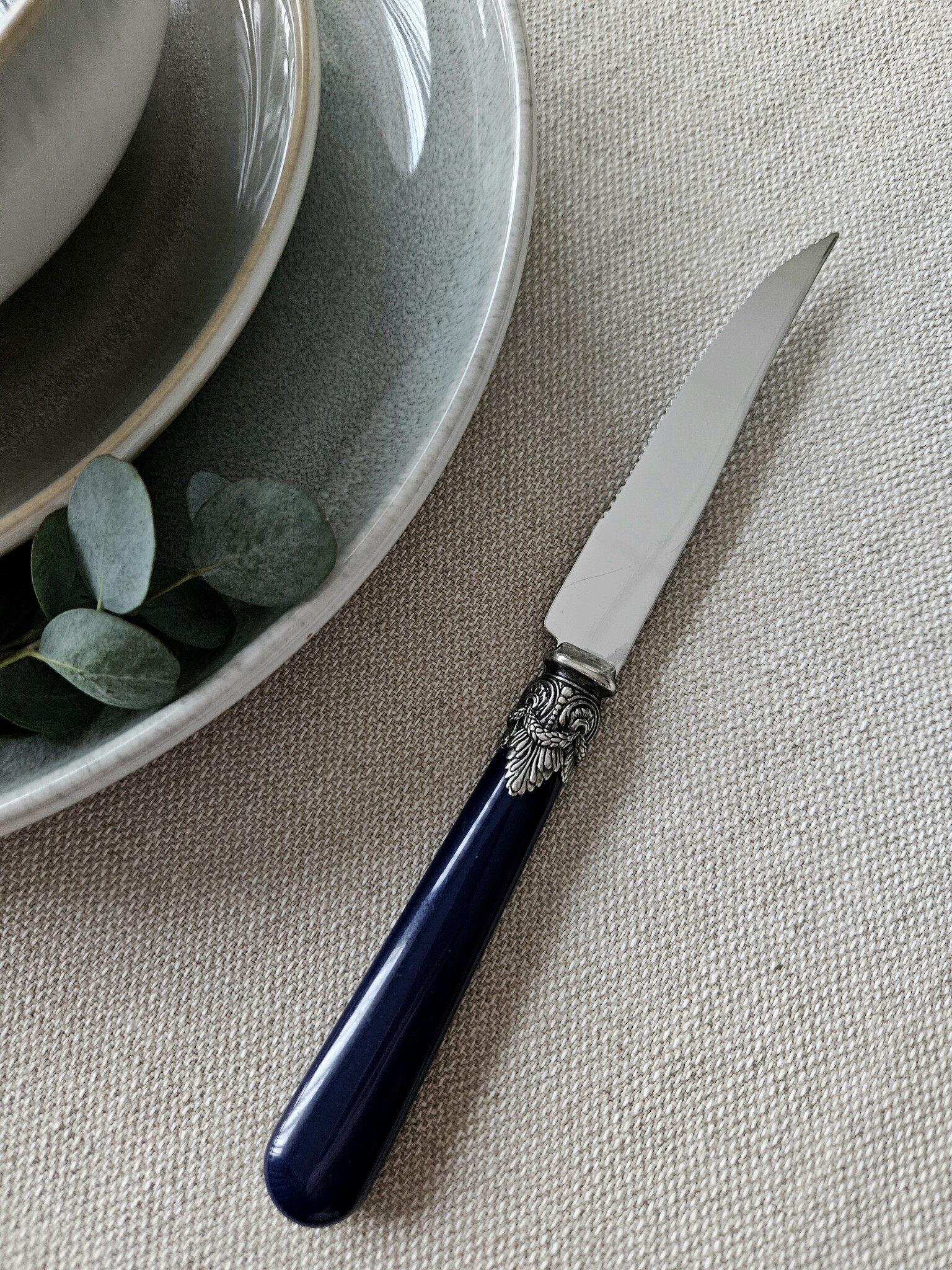 Cuchillo para Carne, Azul (liso)