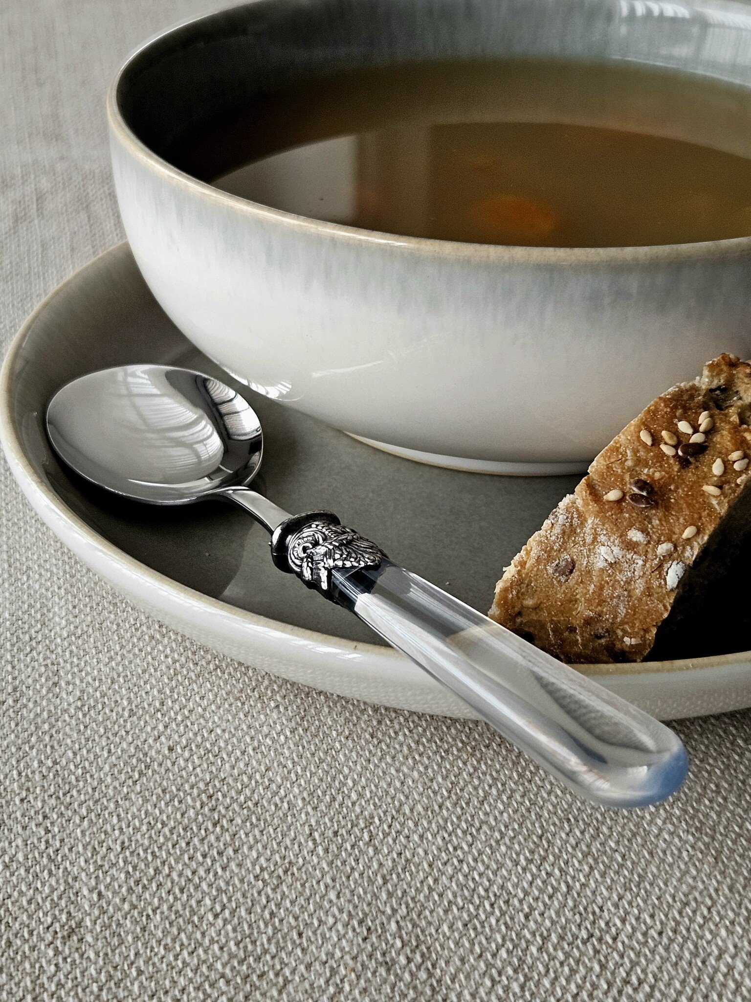 Löffel, Transparent, für Suppe, EME Napoleon