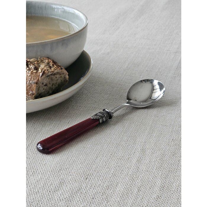 Löffel, Rot (perlmutt), für Suppe, EME Napoleon