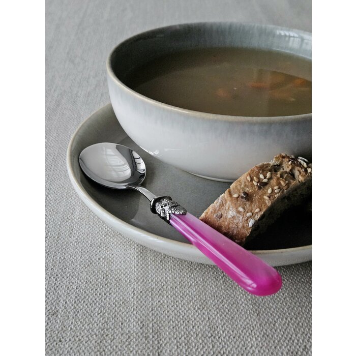 Löffel, Fuchsia (perlmutt), für Suppe, EME Napoleon