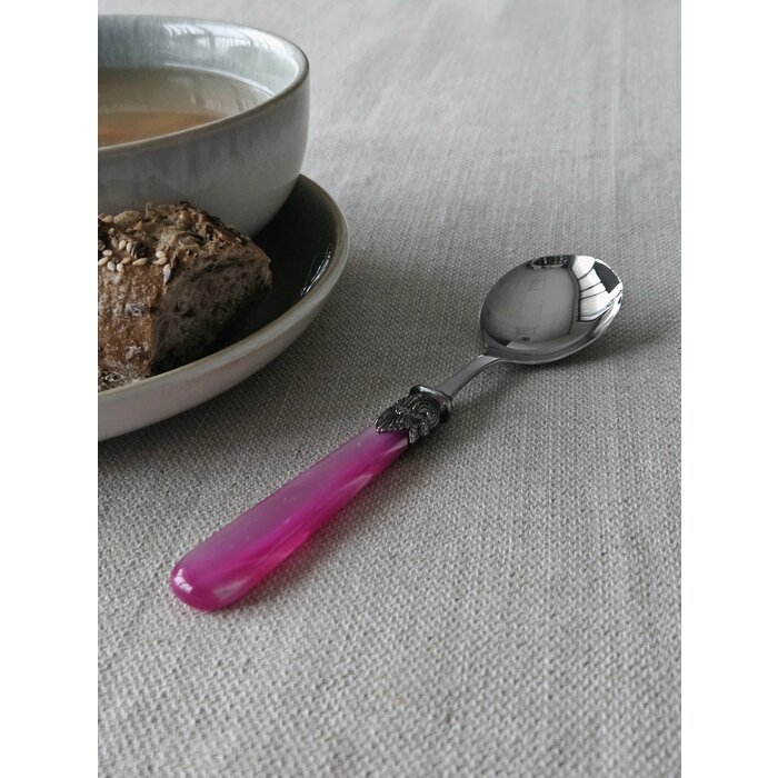 Lepel, Fuchsia (parelmoer), voor Soep, EME Napoleon