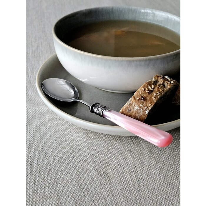 Löffel, Rosa (perlmutt), für Suppe, EME Napoleon