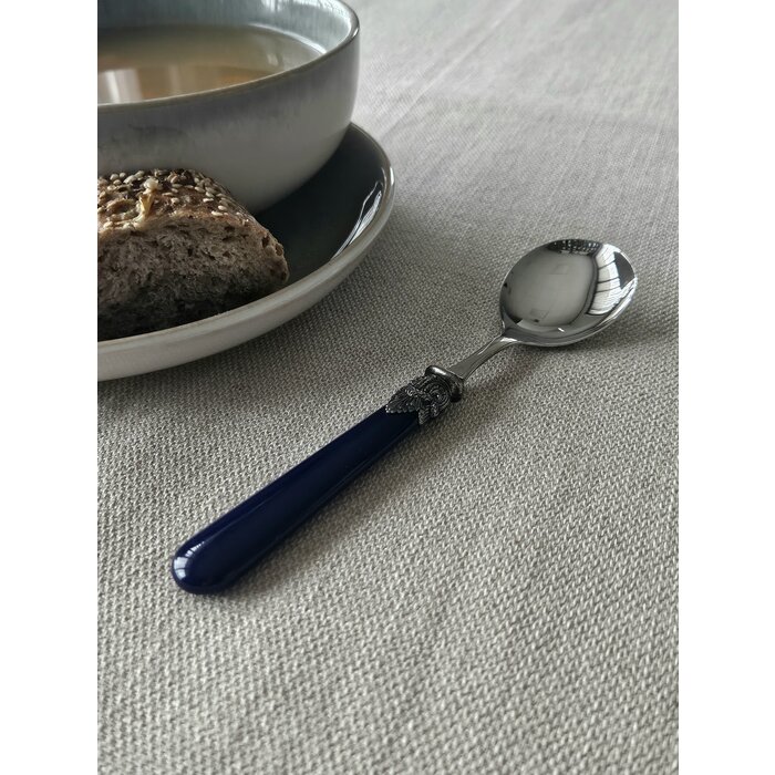 Spoon, Blue (plain), for Soup