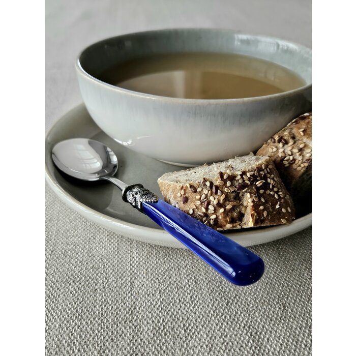 Löffel, Blau (perlmutt), für Suppe, EME Napoleon