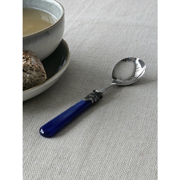 Löffel, Blau (perlmutt), für Suppe, EME Napoleon