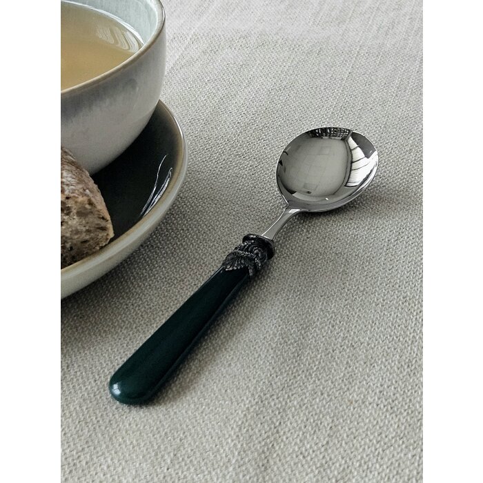 Cuillère, Vert (mat), pour Soupe