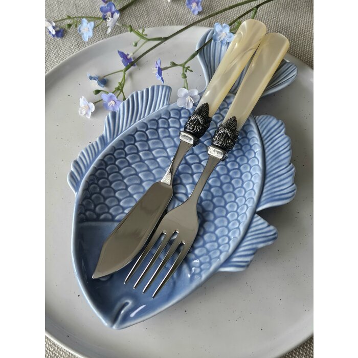 Cutlery Set, Ivory (mother-of-pearl sheen), for Fish