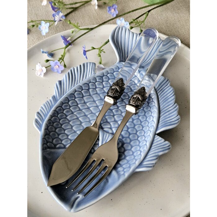 2-teilig, Fischbesteckset, 1 Person, Transparent, EME Napoleon