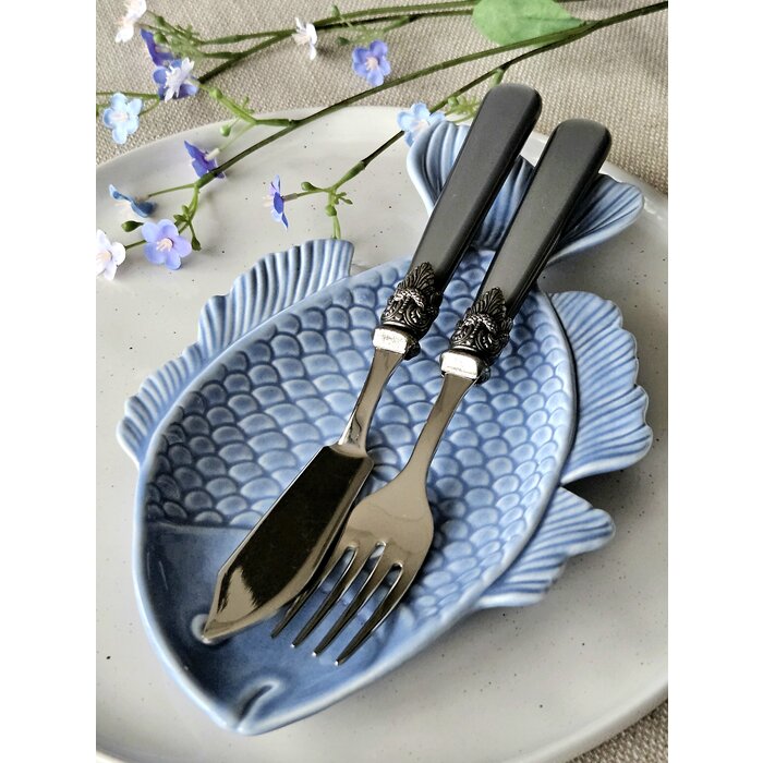 2-teiliges Fischbesteckset, 1 Person, Grau (perlmutt), EME Napoleon - JETZT 1 + 1 GRATIS