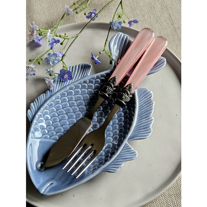 2-teiliges Fischbesteckset, 1 Person, Rosa (perlmutt), EME Napoleon - JETZT 1 + 1 GRATIS