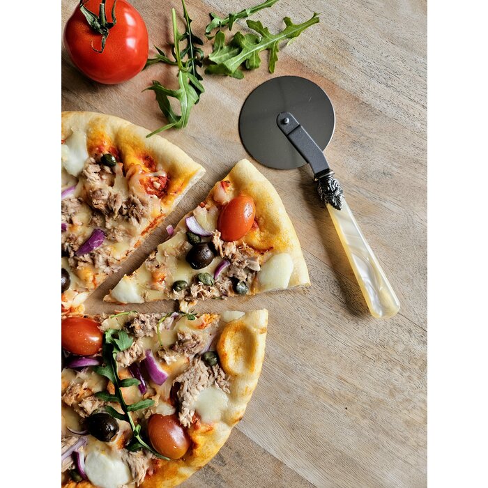 Coupe-Pizza, avec manche Ivoire (nacré)