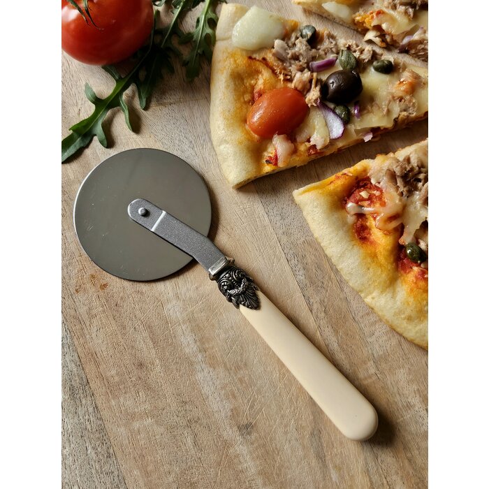 Pizzasnijder, met Ivoor handvat (effen)