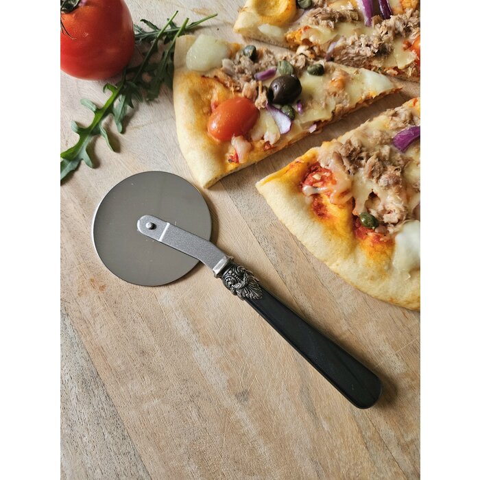 Cortador de Pizza, con mango Negro (nácar)