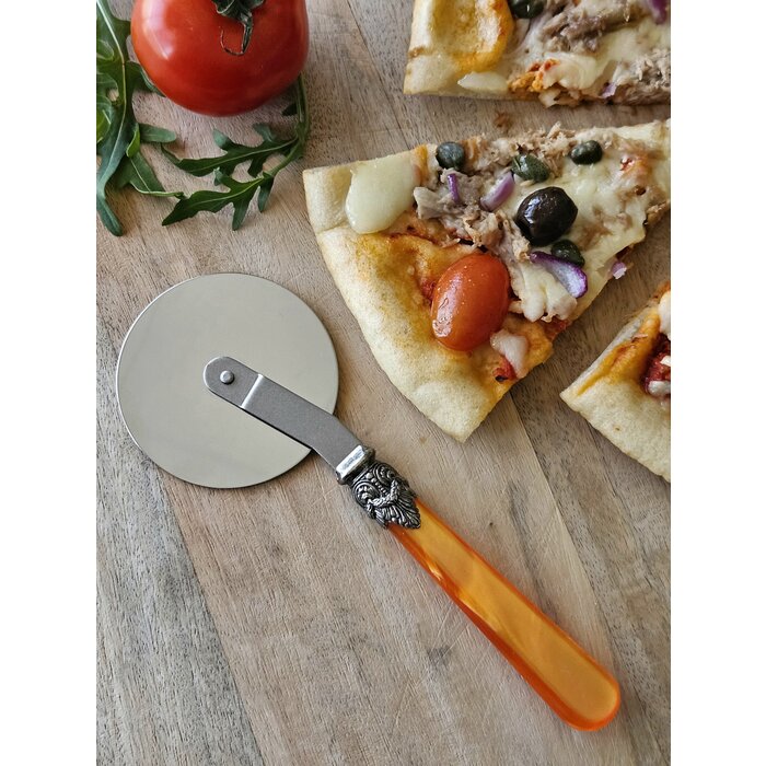 Coupe-Pizza, avec manche Orange (nacré)