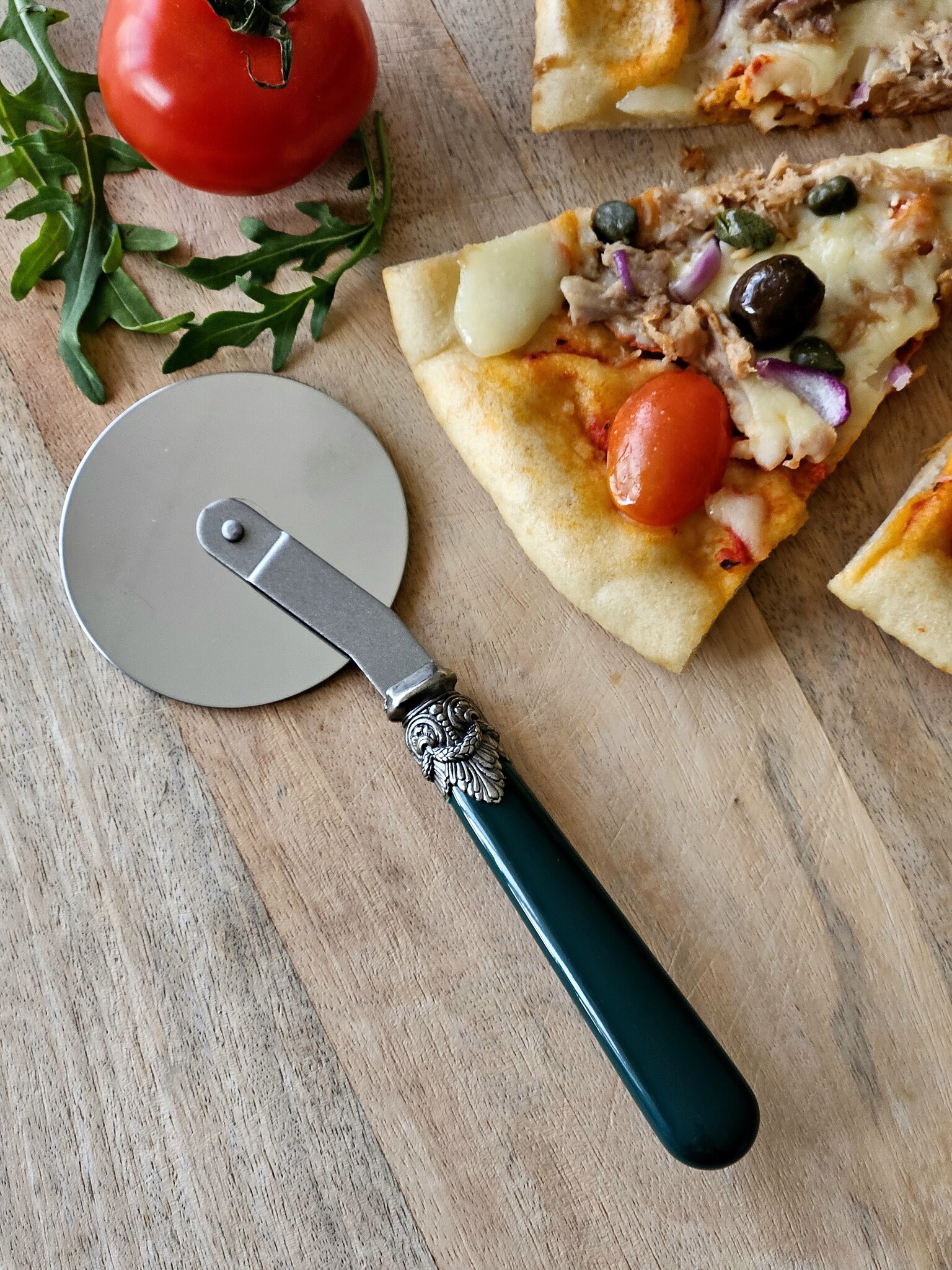Cortador de Pizza, con mango Verde (mate)
