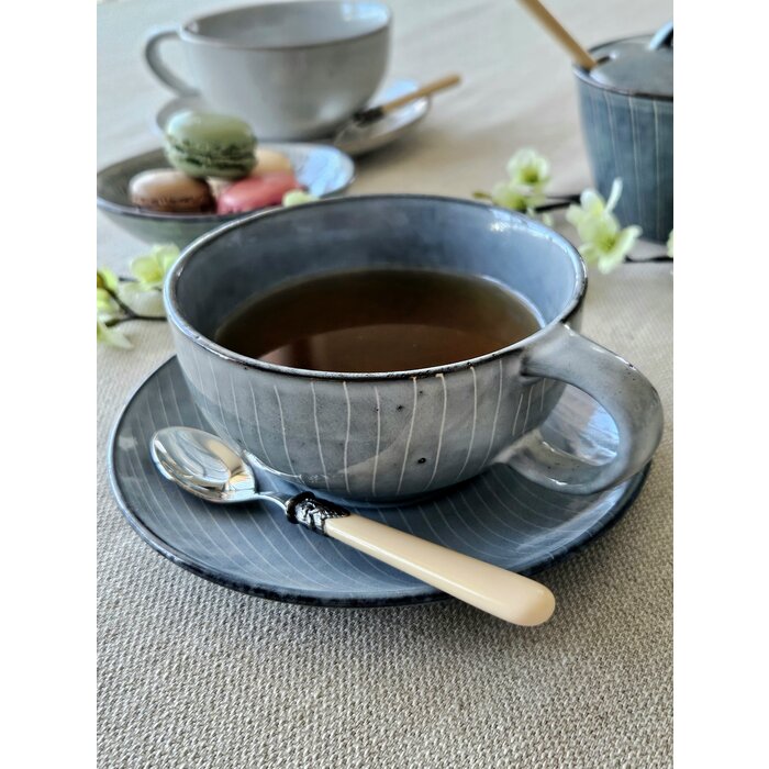 Theelepel klein, met Ivoor handvat (mat), EME Napoleon