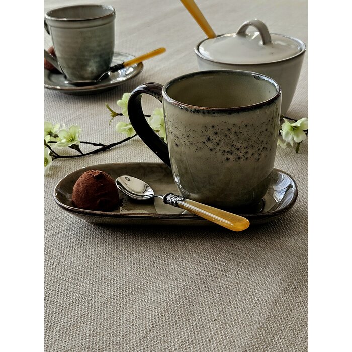 Theelepel, klein, met Honing handvat (parelmoer), EME Napoleon