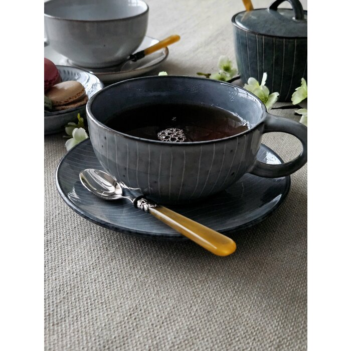 Cucharilla de té, pequeña, con mango Miel Oro (brillo nácar)