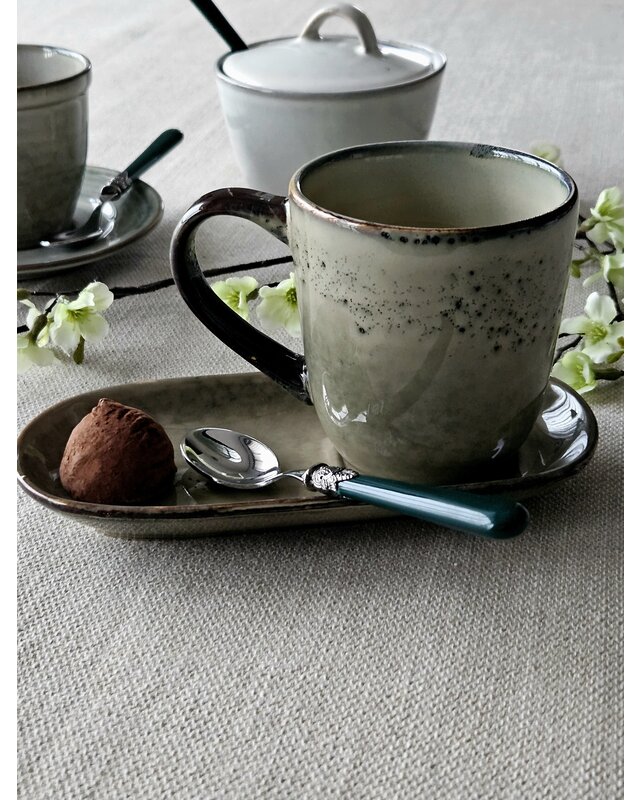 Small teaspoon, green (matte), EME Napoleon
