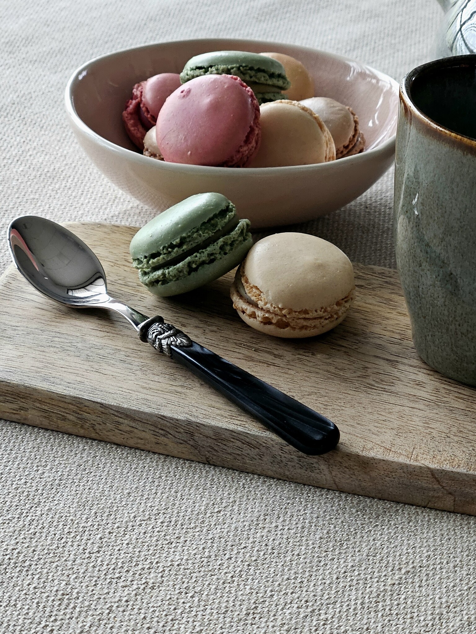 Teelöffel, Schwarz (perlmutt), EME Napoleon