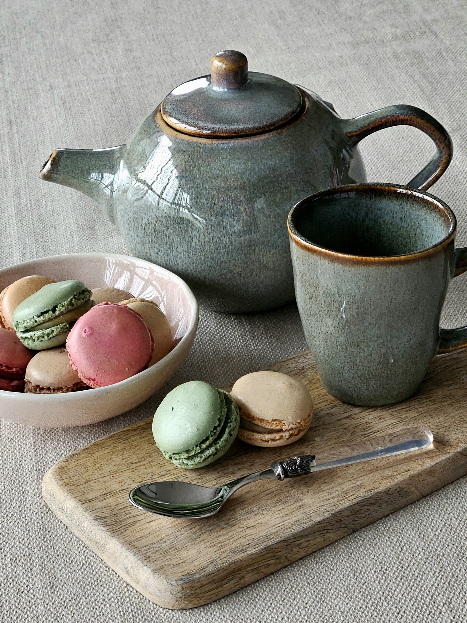 Cucharilla de té, con mango Transparente